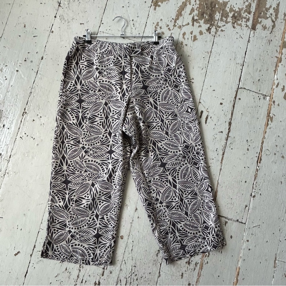 Onque Casuals Linen Blend Cropped Pants